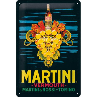 RETRO Martini - Vermouth Grapes Fémtábla