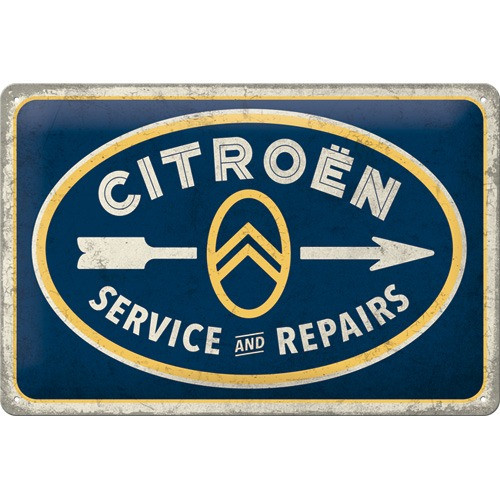 RETRO CITROEN - Service and Repairs Fémtábla