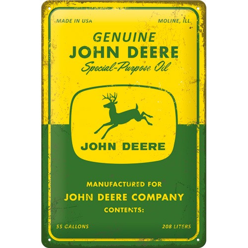 RETRO John Deere - Special Purpose Oil Fémtábla