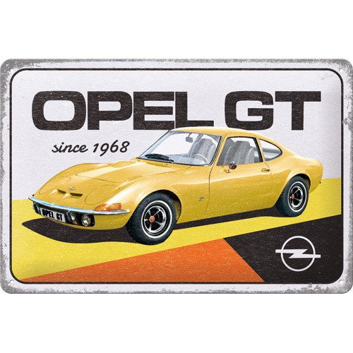 RETRO Opel GT – Since 1968 – Fémtábla