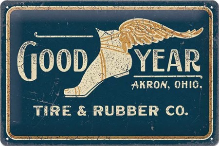 RETRO GoodYear – Wing Logo – 1901 – Fémtábla