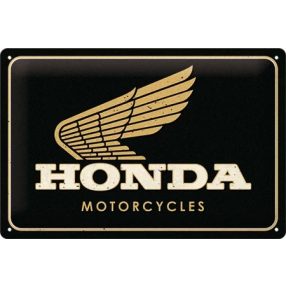 RETRO Honda Motorcycles – Logo Gold – Fémtábla RETRO Honda Motorcycles – Logo Gold – Fémtábla