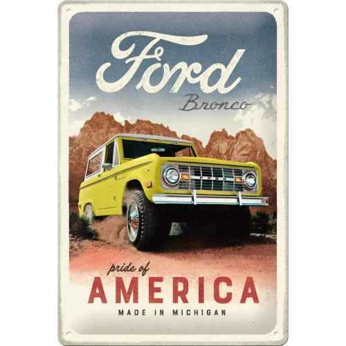 RETRO Ford Bronco – Pride of America – Fémtábla