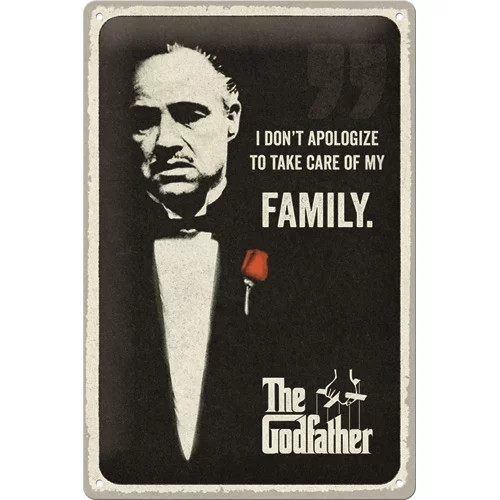 RETRO The Godfather - Family - Fémtábla