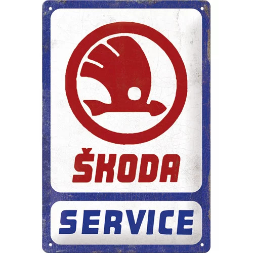 RETRO Skoda – Service – Fémtábla