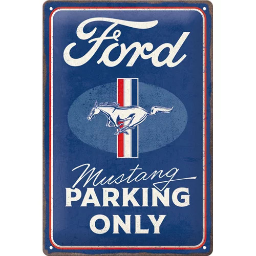 RETRO FORD Mustang – Parking Only – Fémtábla