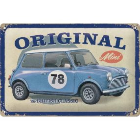 RETRO Mini - Britská klasika - Kovová plaketa