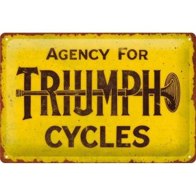 RETRO Agency for Triumph Cycles – Fémtábla