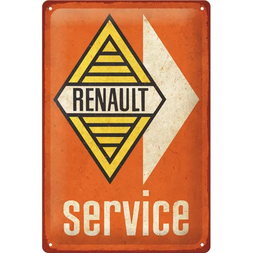 RETRO Renault – Service – Fémtábla