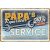 RETRO Papa's Service – Fémtábla