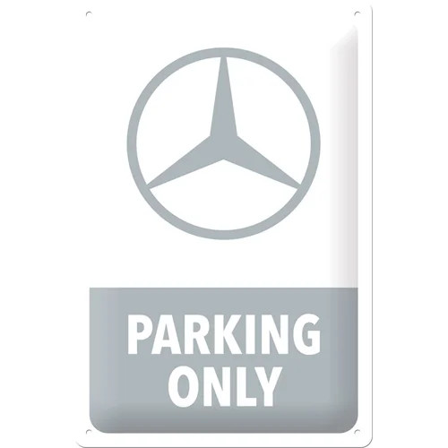 RETRO Mercedes-Benz – Parking Only Grey – Fémtábla