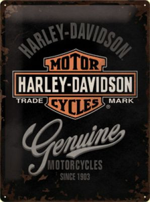 Harley Davidson Motorcycles Genuine Fémtábla
