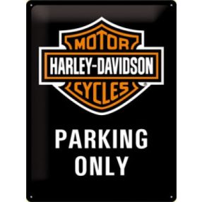 RETRO Harley Davidson Parking Only Fémtábla