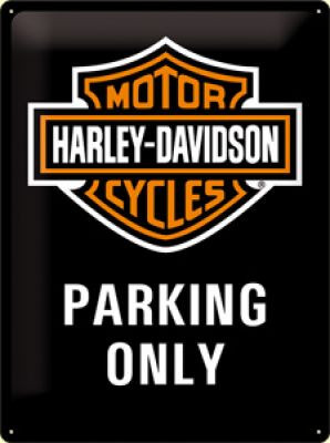 RETRO Harley Davidson Parking Only Fémtábla