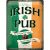 Plechová ceduľka RETRO Irish Pub