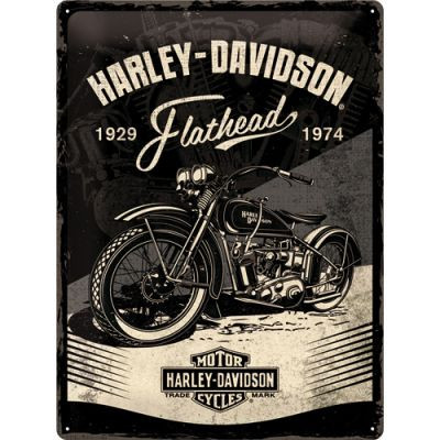 Harley Davidson Flathead Fémtábla