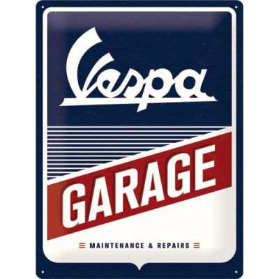 RETRO Vespa Garage Fémtábla
