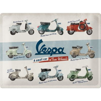 RETRO Vespa - A Small Car on 2 Wheels Fémtábla