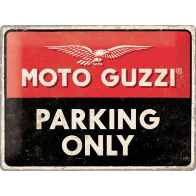 RETRO Moto Guzzi Parking Only Fémtábla