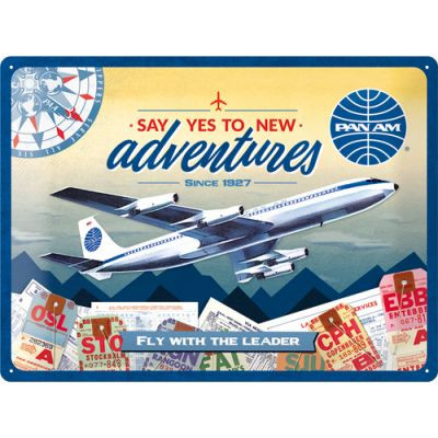 RETRO Pan Am - New Adventures Fémtábla