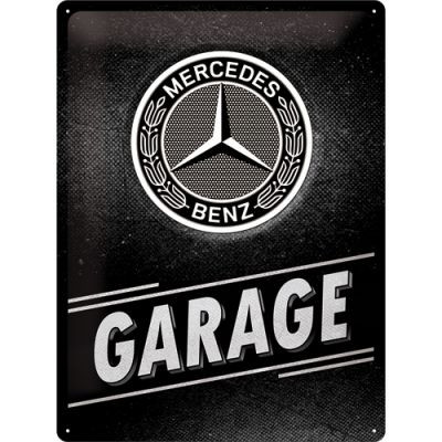 RETRO Mercedes Benz - Garage Fémtábla