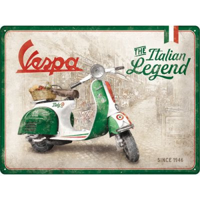 RETRO Vespa - Italian Legend Fémtábla