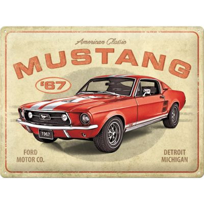 RETRO Mustang 67 - Ford Motor Co - Fémtábla