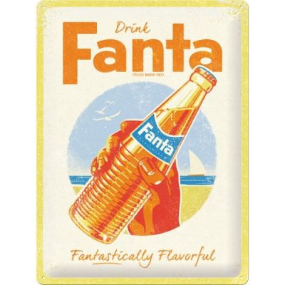 RETRO Drink Fanta Fantasically Flavorful Fémtábla