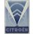 RETRO CITROEN 2CV Logo Blau Kovový štítok