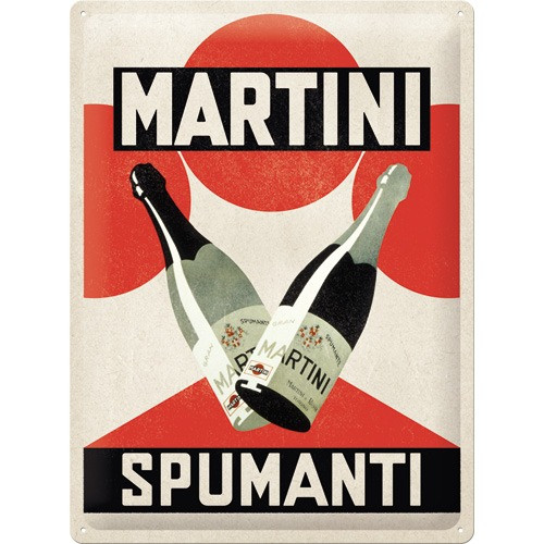 RETRO Martini Spumanti Fémtábla