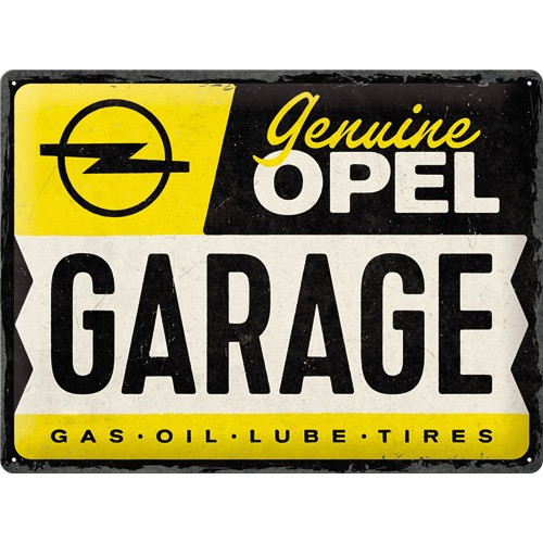 RETRO Opel Garage Fémtábla