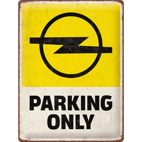 Opel Parking Only Fémtábla
