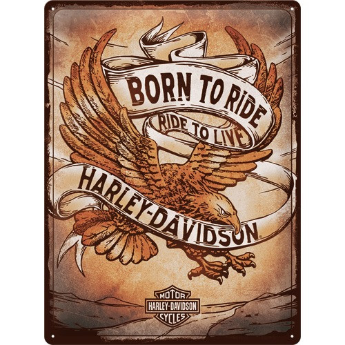 Harley Davidson – Born To Ride Fémtábla