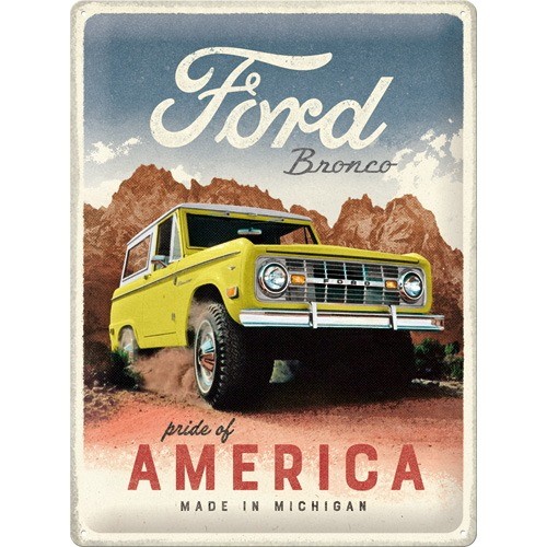 RETRO Ford Bronco – Fémtábla