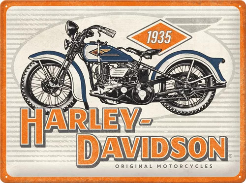 Harley Davidson – Motorcycles 1935 –  Fémtábla