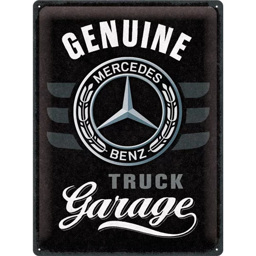 RETRO Mercedes Benz – Truck Garage – Fémtábla