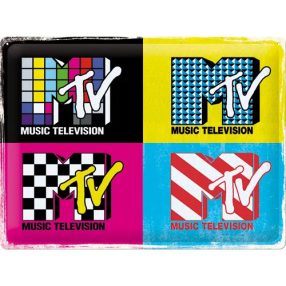 RETRO MTV – Logo Pop Art – Fémtábla