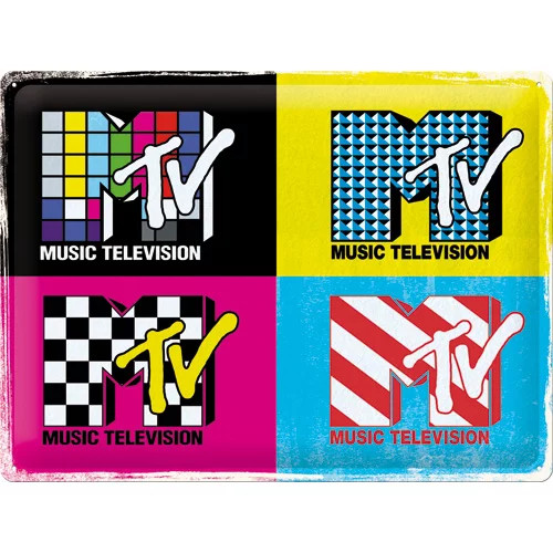 RETRO MTV – Logo Pop Art – Fémtábla