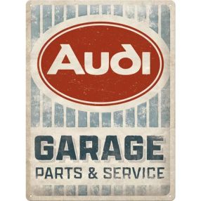 RETRO AUDI Garage Parts & Service - Fémtábla
