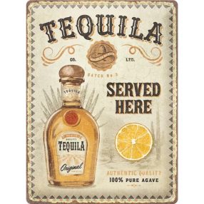 RETRO TEQUILA – Served Here – Fémtábla