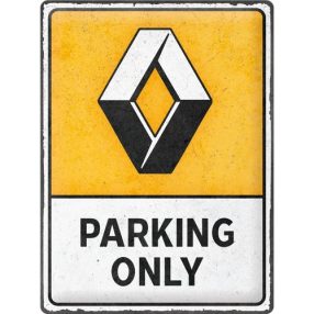 RETRO Renault – Parking Only – Fémtábla
