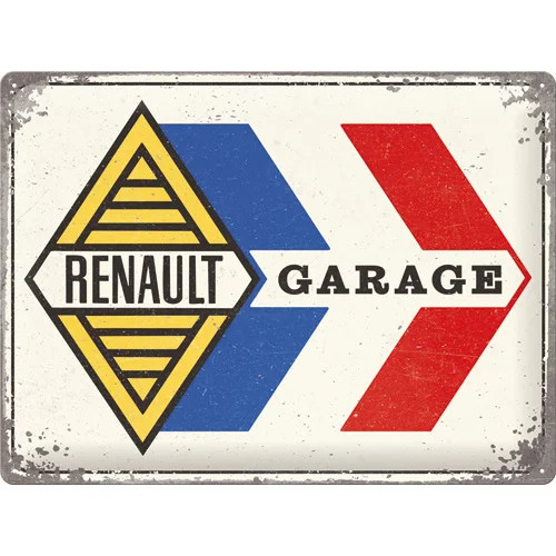 RETRO Renault – Garage – Fémtábla