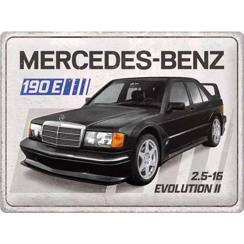 RETRO Mercedes Benz – 190E - Fémtábla