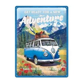 RETRO VW Bulli Adventure - Fémtábla 