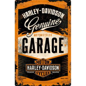 RETRO plechová ceduľka Harley Davidson Garage