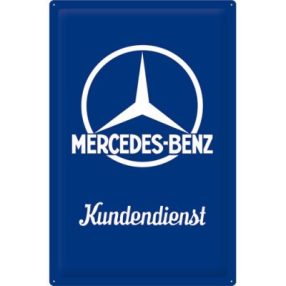 RETRO Mercedes-Benz Kundendienst - Plechový nápis