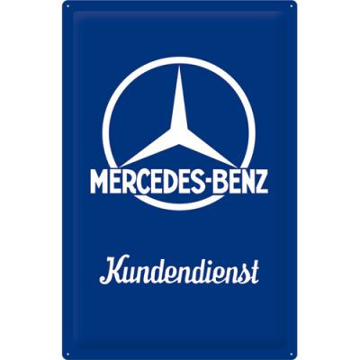 RETRO Mercedes-Benz Kundendienst - Fémtábla