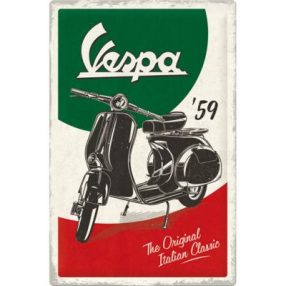 RETRO Vespa - The Original Italian Classic - Metal plate