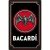 RETRO Bacardi - Black Logo - Plechový nápis