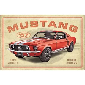 RETRO Ford Mustang GT 1967 - Fémtábla